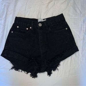 Black Princess Polly jean shorts